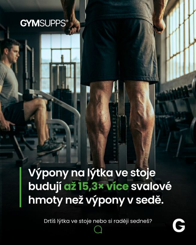 Patříš mezi ty, kteří v gymu neztrácejí čas sezením a lýtka drtí zásadně ve stoje? 🏋️‍♂️ Pokud ano, tak obrovský RESPEKT!...